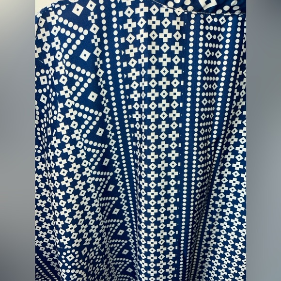 Blue/white maxi coverup OS - Picture 2 of 4